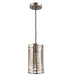 Lighting LAUREN Industrial 1 Light Antique Silver Mini Ceiling Pendant 5.5’’ Wide CHL-CH8D771AS06-UP1