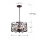 Farmhouse Style Ceiling Pendant Light with Three Bulb Bronze CHL-CH8H057RB14-UP3