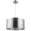 Lighting SIERRA Farmhouse 1 Light Chrome Ceiling Pendant 15’’ Wide CHL-CH8H981CM15-DP1