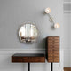 CHLOE’s Reflection Contemporary-Style Silver Finish Round Wall Mirror 33’’ Wide CHL-CH8M001SP33-RND