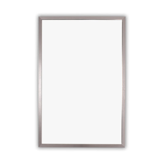 Reflection Chrome Finish Rectangular Framed Wall Mirror 33" Height