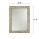 Reflection Seashell Finish Rectangular Framed Wall Mirror 32’’ Height CHL-CH8M003LM32-FRT