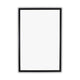 Reflection Textured Black Rectangular Framed Wall Mirror 36" Height