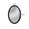 CHLOE’s Reflection Contemporary-Style Cherry Finish Oval Wall Mirror 34’’ Tall CHL-CH8M007CH34-VOV