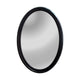 CHLOE's Reflection Contemporary-Style Cherry Finish Oval Wall Mirror 34" Tall
