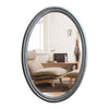 CHLOE’s Reflection Contemporary-Style Silver Finish Oval Wall Mirror 34’’ Tall CHL-CH8M007SV34-VOV