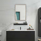 Reflection Silver Finish Rectangular Framed Wall Mirror 33’’ Height CHL-CH8M009SP33-FRT