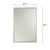 Reflection Silver Finish Rectangular Framed Wall Mirror 33’’ Height CHL-CH8M009SP33-FRT