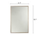 Reflection Silver Finish Rectangular Framed Wall Mirror 33’’ Height CHL-CH8M009SP33-FRT