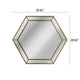 Chloe’S Reflection Golden Finish Hexagon Framed Wall Mirror 30’’ Width CHL-CH8M010GD34-FHX