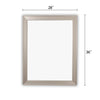 Rectangular Wall Mirror with Molded Details Silver CHL-CH8M011SV36-FRT