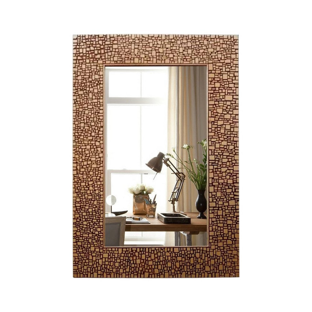 CHLOE’s Reflection Contemporary-Style Rectangle Antique Golden Finish 36’’ CHL-CH8M012GZ36-VRT