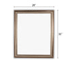 Reflection Textured Brass Rectangular Framed Wall Mirror 33’’ Height CHL-CH8M013BS35-FRT