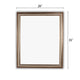 Reflection Textured Brass Rectangular Framed Wall Mirror 33’’ Height CHL-CH8M013BS35-FRT