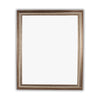 Reflection Textured Brass Rectangular Framed Wall Mirror 33" Height