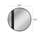 Chloe’S Reflection Black Finish Round Framed Wall Mirror 30’’ Height CHL-CH8M016BK30-FRD