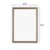Reflection Golden Oak Finish Framed Wall Mirror 28’’ Height CHL-CH8M032GP28-FRT