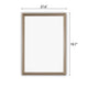 Reflection Golden Oak Finish Framed Wall Mirror 28’’ Height CHL-CH8M032GP28-FRT