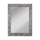 Reflection Verical/Horizontal Hanging Seashell Finish Rectangle Framed Wall Mirror 32" Height