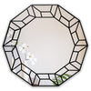 CHLOE’s Reflection Contemporary Black Finish Decagon Framed Wall Mirror 31’’ Width CHL-CH8M301BK31-RND