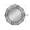 CHLOE’s Reflection Contemporary Black Finish Decagon Framed Wall Mirror 31’’ Width CHL-CH8M301BK31-RND