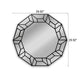 CHLOE’s Reflection Contemporary Black Finish Decagon Framed Wall Mirror 31’’ Width CHL-CH8M301BK31-RND