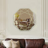 CHLOE’s Reflection Contemporary-Style Octagon Golden Finish Wall Mirror 30’’ Tall CHL-CH8M303GD30-OCT