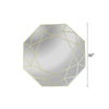 CHLOE’s Reflection Contemporary-Style Octagon Golden Finish Wall Mirror 30’’ Tall CHL-CH8M303GD30-OCT