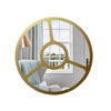CHLOE’s Reflection Contemporary-Style Round Golden Finish Wall Mirror 30’’ Tall CHL-CH8M304GD30-RND