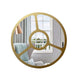 CHLOE’s Reflection Contemporary-Style Round Golden Finish Wall Mirror 30’’ Tall CHL-CH8M304GD30-RND