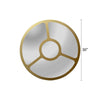 CHLOE’s Reflection Contemporary-Style Round Golden Finish Wall Mirror 30’’ Tall CHL-CH8M304GD30-RND