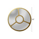 CHLOE’s Reflection Contemporary-Style Round Golden Finish Wall Mirror 30’’ Tall CHL-CH8M304GD30-RND