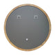 CHLOE’s Reflection Contemporary Maple Wood Finish Round Framed Wall Mirror 36’’ Width CHL-CH8M801NO36-RND