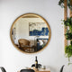 CHLOE’s Reflection Contemporary Maple Wood Finish Round Framed Wall Mirror 36’’ Width CHL-CH8M801NO36-RND