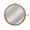 CHLOE’s Reflection Contemporary Maple Wood Finish Round Framed Wall Mirror 36’’ Width CHL-CH8M801NO36-RND