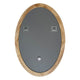 CHLOE’s Reflection Contemporary Maple Wood Finish Oval Framed Wall Mirror 34’’ Height CHL-CH8M802NO34-VOV