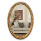 CHLOE’s Reflection Contemporary Maple Wood Finish Oval Framed Wall Mirror 34’’ Height CHL-CH8M802NO34-VOV
