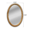 CHLOE’s Reflection Contemporary Maple Wood Finish Oval Framed Wall Mirror 34’’ Height CHL-CH8M802NO34-VOV