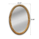 CHLOE’s Reflection Contemporary Maple Wood Finish Oval Framed Wall Mirror 34’’ Height CHL-CH8M802NO34-VOV