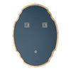 CHLOE’s Reflection Contemporary Maple Wood Finish Oval Framed Wall Mirror 36’’ Height CHL-CH8M803NO36-VOV