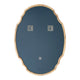 CHLOE’s Reflection Contemporary Maple Wood Finish Oval Framed Wall Mirror 36’’ Height CHL-CH8M803NO36-VOV