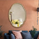 CHLOE’s Reflection Contemporary Maple Wood Finish Oval Framed Wall Mirror 36’’ Height CHL-CH8M803NO36-VOV