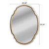 CHLOE’s Reflection Contemporary Maple Wood Finish Oval Framed Wall Mirror 36’’ Height CHL-CH8M803NO36-VOV