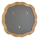 CHLOE’s Reflection Contemporary Maple Wood Finish Round Framed Wall Mirror 33’’ Width CHL-CH8M805NO33-RND