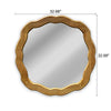 CHLOE’s Reflection Contemporary Maple Wood Finish Round Framed Wall Mirror 33’’ Width CHL-CH8M805NO33-RND