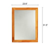 Reflection Maple Finish Rectangular Framed Wall Mirror 32’’ Height CHL-CH8M806MW32-FRT