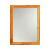 Reflection Maple Finish Rectangular Framed Wall Mirror 32" Height