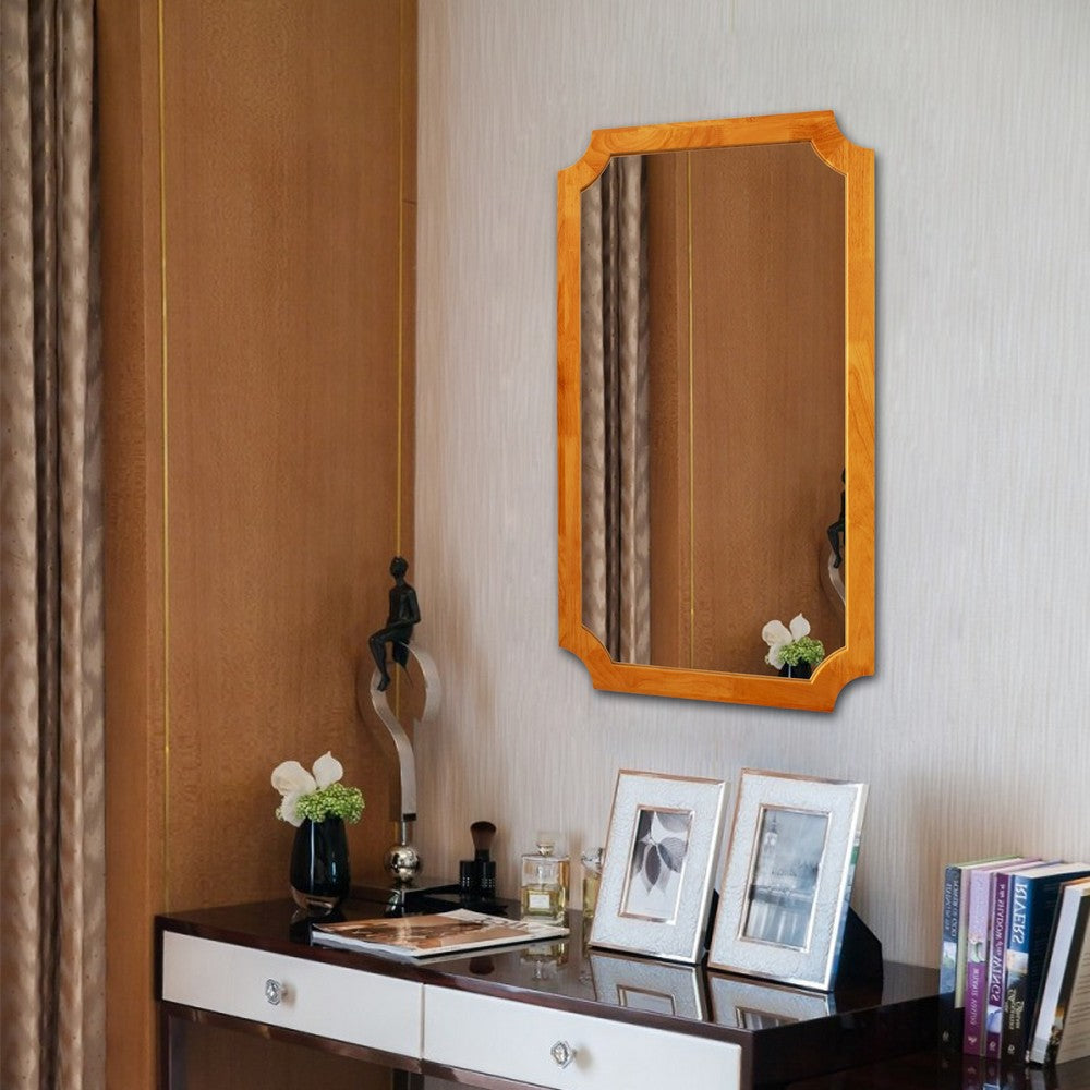 Reflection Maple Finish Rectangular Framed Wall Mirror 33’’ Height CHL-CH8M810MW33-FRT