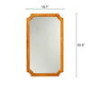 Reflection Maple Finish Rectangular Framed Wall Mirror 33’’ Height CHL-CH8M810MW33-FRT