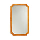 Reflection Maple Finish Rectangular Framed Wall Mirror 33" Height